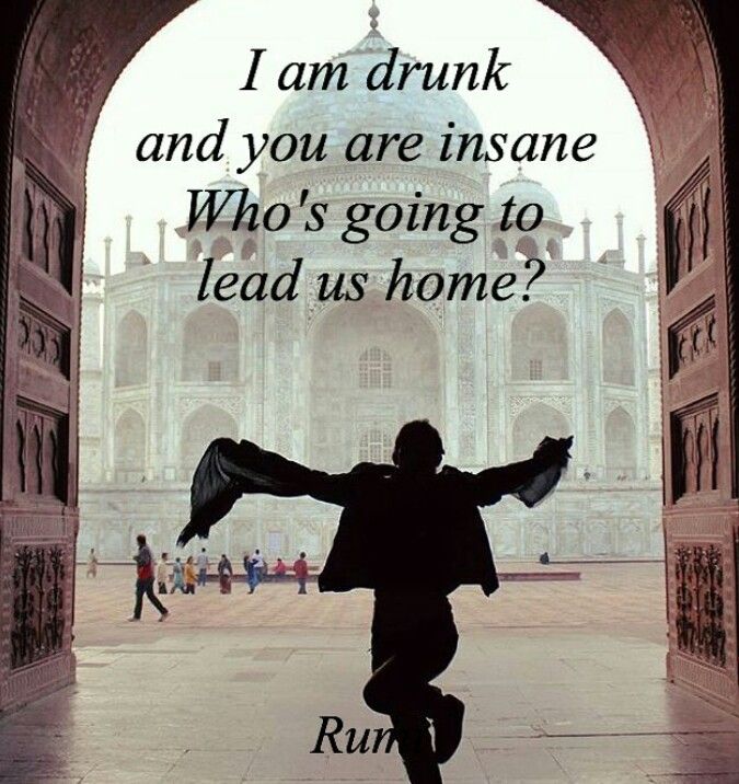 Rumi drunk insane